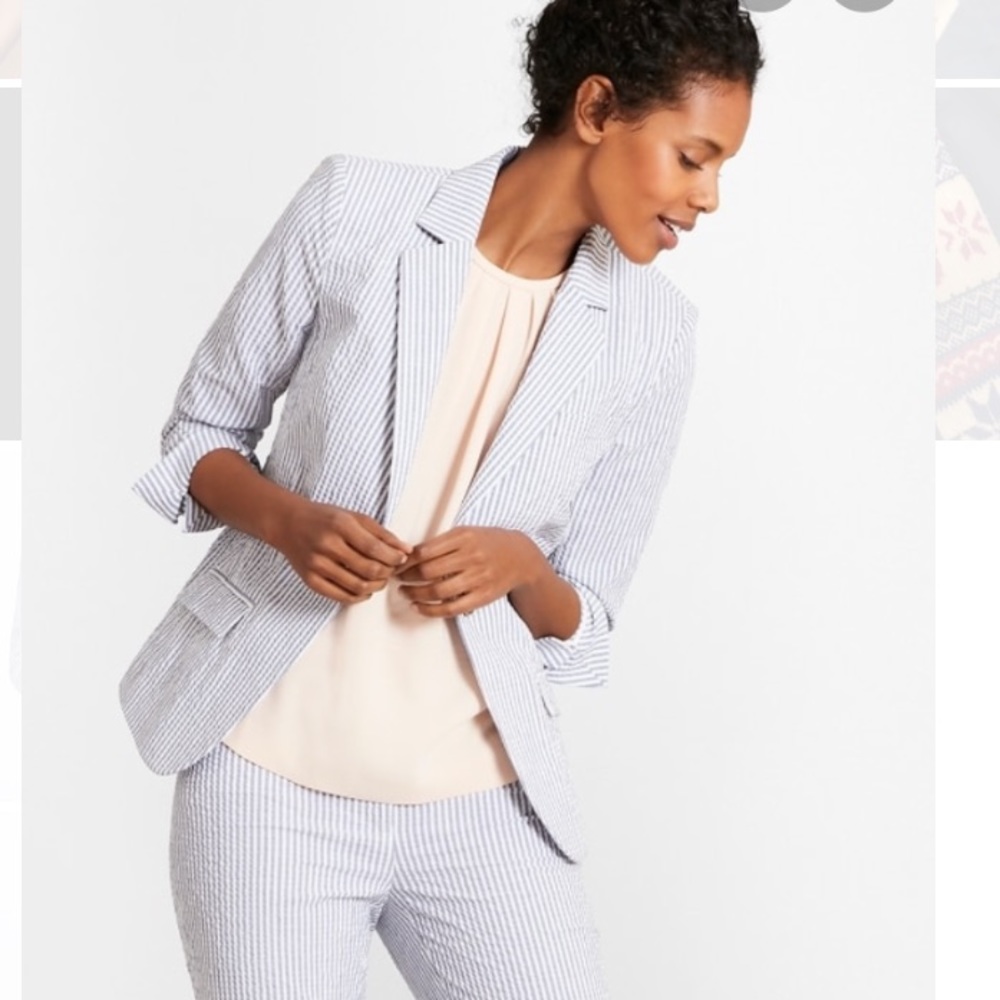 NWT Brooks Brothers Stretch Seersucker Suit 2P 4P